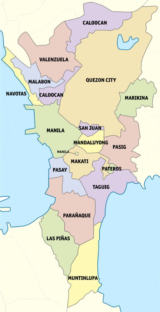 菲律宾马尼拉大都会（Metro Manila）行政区划